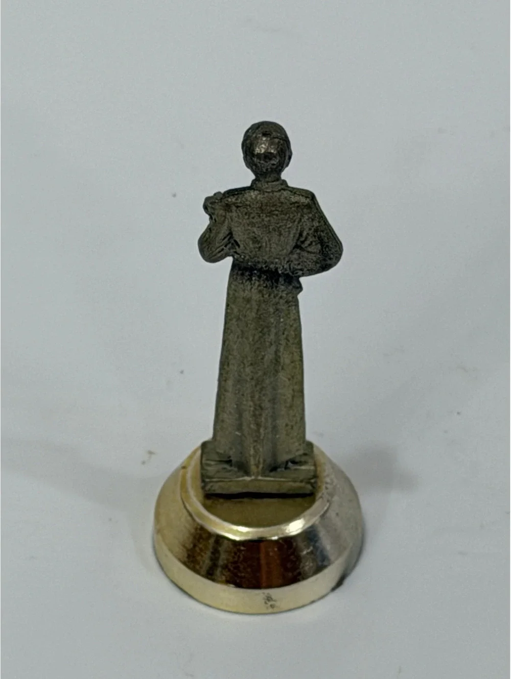 Vintage St Gerard Figurine Mini Set Metal Pocket Statue magnetic